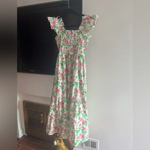 Hill House Home Ellie Nap Dress in Pink Roses
